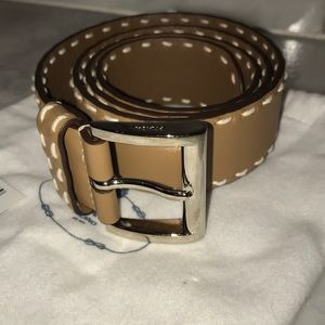 Authentic Prada leather belt